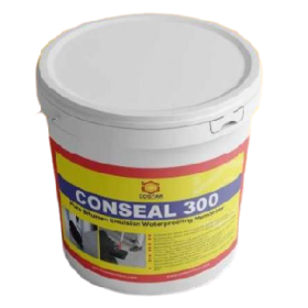 CONSEAL 300 – PURE POLYURETHANE BITUMEN EMULSION WATERPROOFING MEMBRANE Used for Waterproofing of Foundations, Walls, Under-tile, Bathrooms, Terraces, Roofs with inverted insulation, Asphalt- and Bitumen-felts, etc.)
